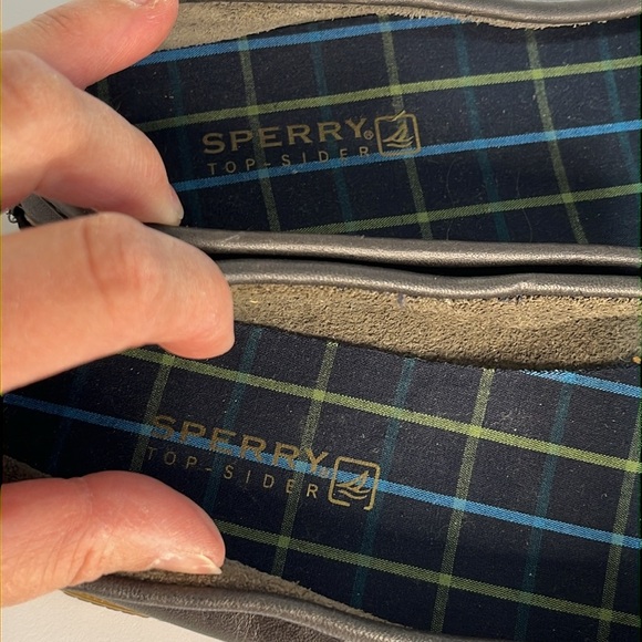 Sperry Women's Leather Penny Loafers Charcoal Black Size 8 Top Sider Preppy Lux - Picture 9 of 15
